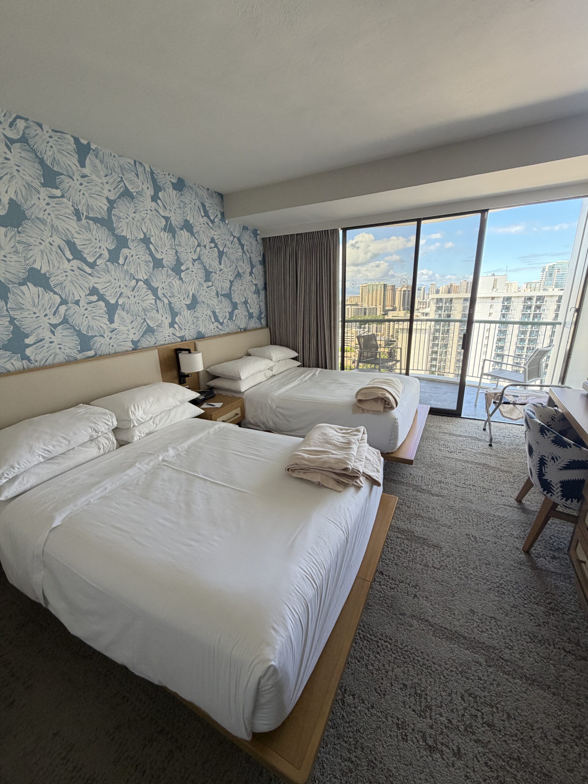 赤ちゃん連れで訪れたハワイ旅行のホテルの部屋